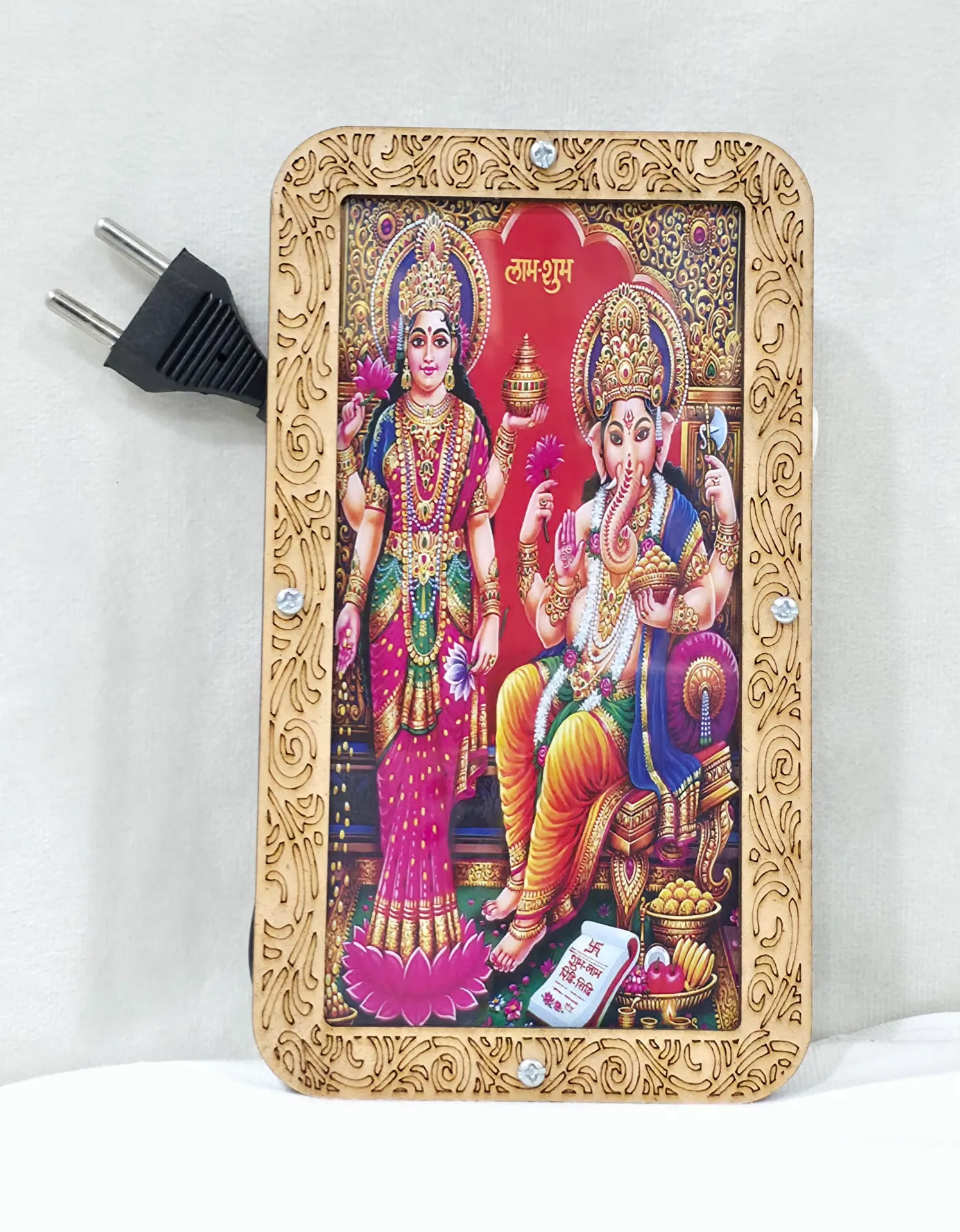 Laxmi Ganesh Photo Frame-2 Mantra